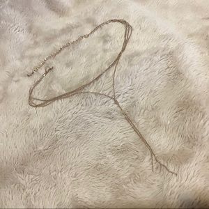 Necklace with drop chain